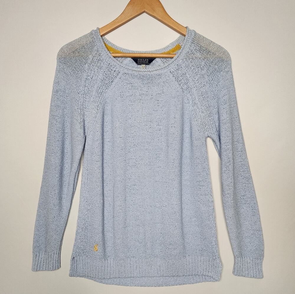 Joules Light Blue Lightweight Sweater Women's Size 6